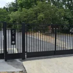 Custom steel driveway gate by Adonai Steel Fabrications